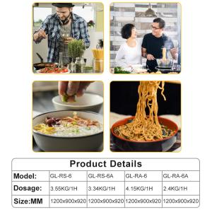 Restaurant Kitchen Cooking Equipment with LPG Valve Low Noise Temperature