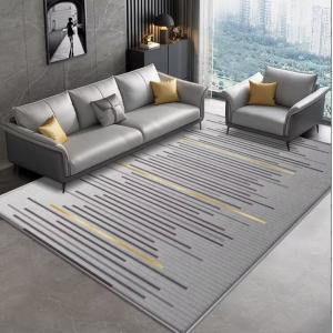 Geometric Special Style Living Room Floor Carpet Polyester Fiber Material