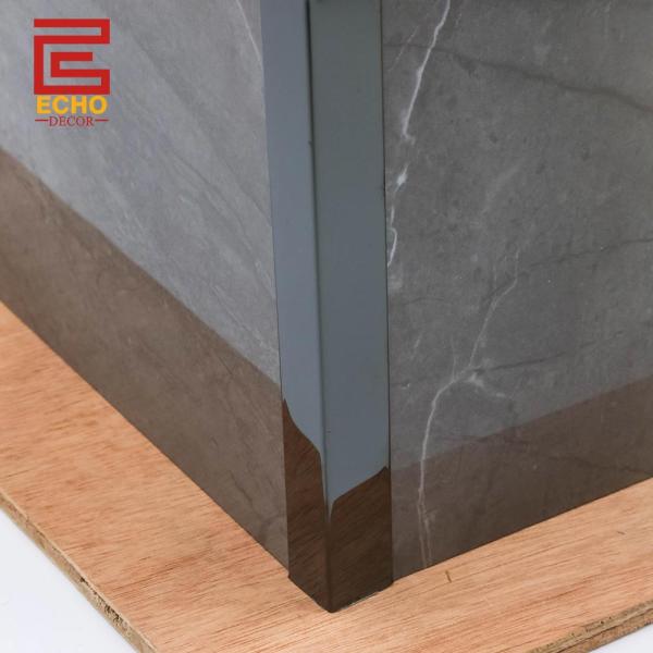 Decorative Stainless Steel 20mm Black Tile Trim Metal Tile Trim After Tiling