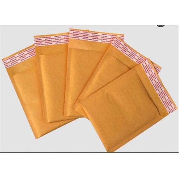 Eco Friendly Kraft Shipping Envelopes With Bubble Wrap Inside Custom Size