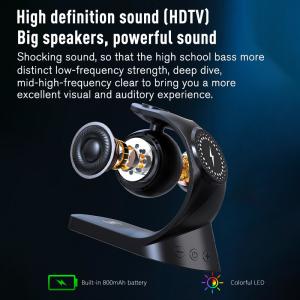 ABS 5 In 1 Multifunction Mini Smart Portable Bluetooth Speakers With 500mAh