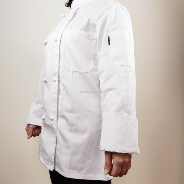 Women No MOQ Restaurant Breathable Chef Coats Modern Design