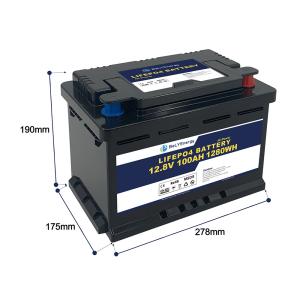 Bluetooth Bely Deep Cycle Rechargeable 12V 100AH Battery For RV Golf Carts