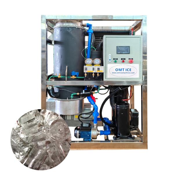 Buy 500KG Ice Storage Capacity Commercial Tube Ice Machine Crystal Ice for Beverage Production at wholesale prices