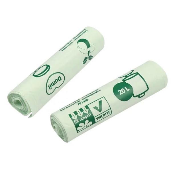 100% Biodegradable Disposable Compostable Garbage Bag, Biodegradable Kitchen Bin