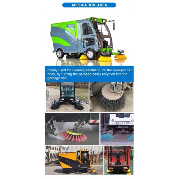 320*600mm Steel Wire Snow Side Broom Road Cleaning Sweeper Brushes