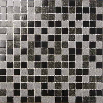Buy counter top tile aluminum mix glass mosaic tile LAR020 at wholesale prices