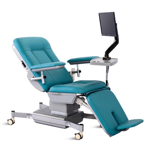 Blood Donation Chair Manufacturer Electric Three Function Dialysis Chair Hospital Patient Medical Recliner Chemotherapy