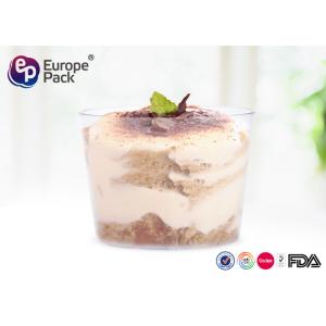 Disposable Plastic Tableware Round Dessert Cups For Food Packing