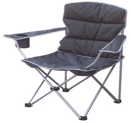Buy Outdoor Padded Fold Up Camping Chairs With Steel Frame at wholesale prices