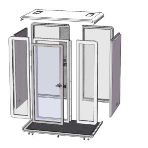 Modern Soundproof Work Pod with 35±5dB Sound Insulation and 7-Layer Acoustic