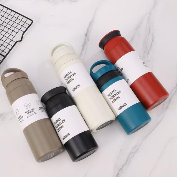 Cute Japanese Style Kinto Tumbler Mug Reusable Insulated Stainless Steel Travel Coffee Water Bottle Handle Vacuum Flask Thermos
