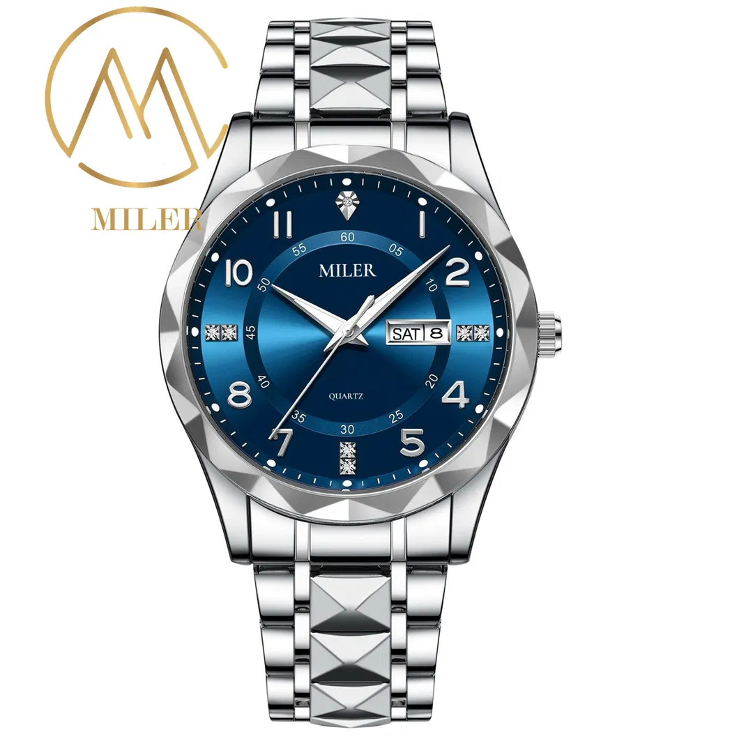Miler Men's Quartz Dress Watch 30m Waterproof Stainless Steel