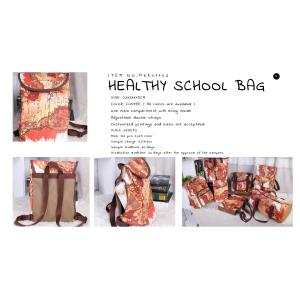 ECO-Friendly washable kraft paper school bag