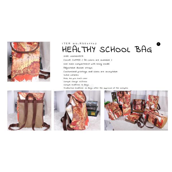 Buy ECO-Friendly washable kraft paper school bag at wholesale prices