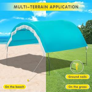 Outdoor Camping Beach Sunshade Sky Tent, Beach Canopy Tent Sun Shade, Gradient