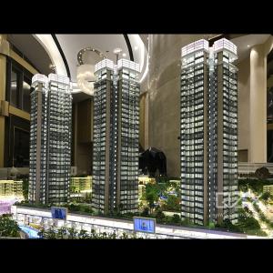 CNC Architectural Model Lighting 1/100 Kingkey Group