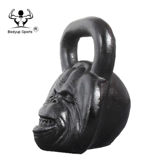 Crossfit Powder Painting Cast Iron Skull Kettlebell / Competition Power Training Skull Kettlebell