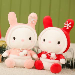 China ODM Skin Friendly 20cm Snowflake Rabbit Plush Toy on sale