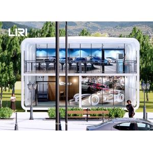 190T polyester Double Floor Modular Box For Rreception Meeting Shop Store Show
