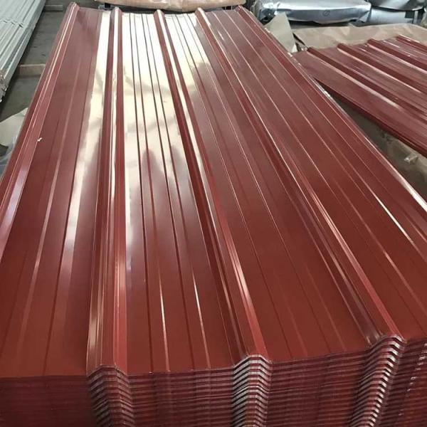 Prepainted Carbon Steel Roofing Sheets 12 M Color Coated Corrugated