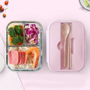 Meal Prep BPA Free 960ml Borosilicate Glass Food Container