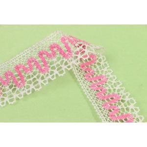 Recyclable Cotton Crochet Lace Trim Reusable Unstretched Contrast Patterned