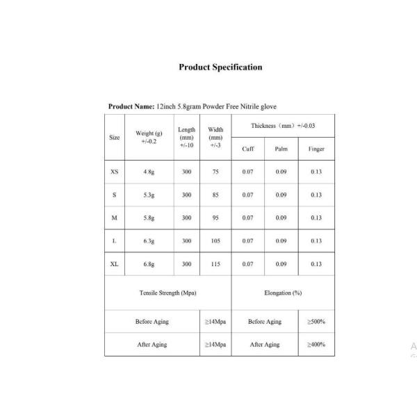 Medical Exam Grade 12 Inch Xxl Nitrile Disposable Gloves