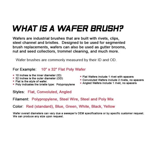 Electric Road Sweeping Brush Curb Broom 205mm Customized