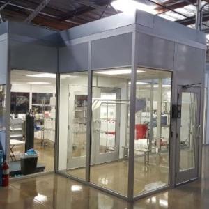 ISO14644-1 standard Dust Free Portable Clean Room With Fan Filter Unit