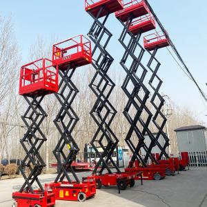 China Self-propelled Scissor Lift 8m 10m 12m 14m Hydraulic Scissor Lift Platform on sale