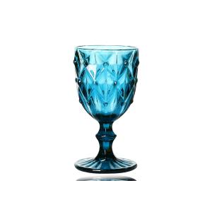 Non Slip Embossed Whisky Rock Glass , 7oz Transparent Whiskey Glass