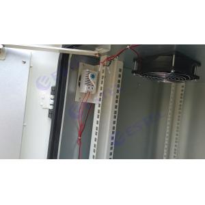 20U Outdoor Equipment Enclosure , IP55 Fan Cooling Reet Cabinets Telecoms 19"