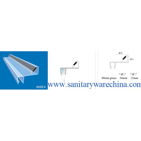 Sealing Strips/waterproof magnetic strips/shower door seals/PVC Magnetic Seal 008F4