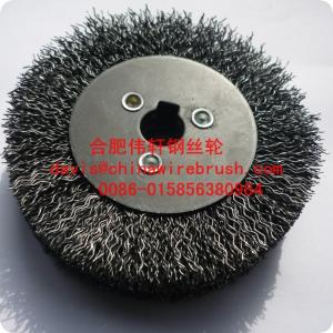 5" Wheel Brushes For Polished Tires, Crimped Carbon Steel Wire
