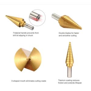 GS 4-20mm Straight Groove Titanium Twist Drill Bit