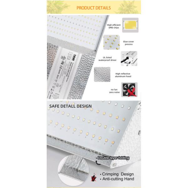 High Ppfd 450W Dimmable Led Grow Light 2.75gumol/s/W For Greenhouse