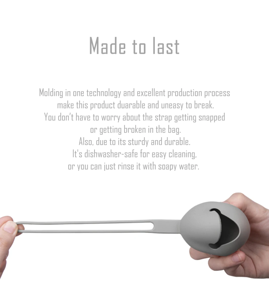 Smiley-Faced 100% Food Grade Silicone Dummy Case with Strap