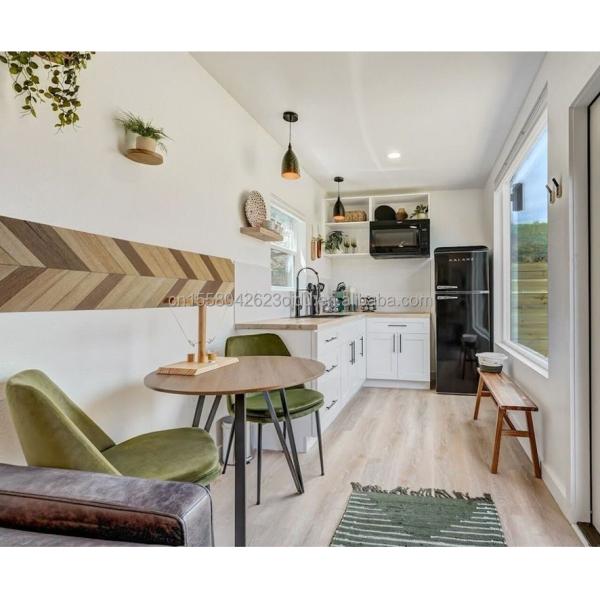 50/75/100mm Wave Sandwich Panel Wall Prefabricated Steel Container House for Hotel 20ft Wooden Prefabricated Family Apartment