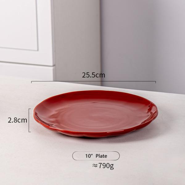 Irregular Nordic Ceramic Pumpkin Plate Set For 12 People Porcelain Table Plates Party