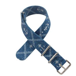 ROHS Navy Blue Watch Strap , 24mm Wide Nylon Watch Bands