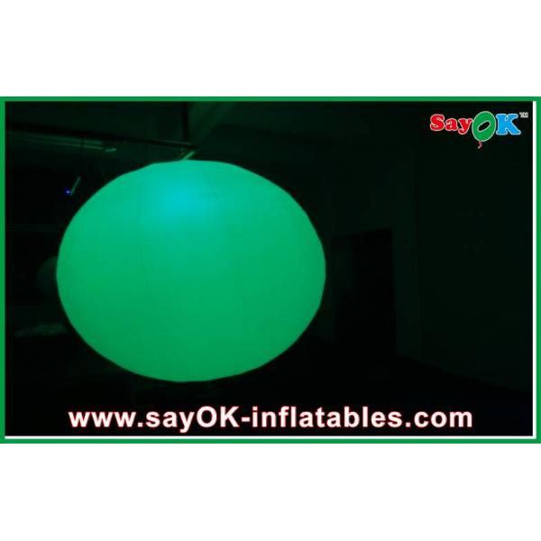 Rental Business Outdoor Inflatable Decorations , Rounded Ball Inflatable Led Light