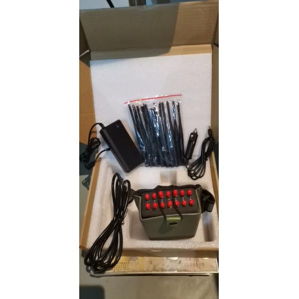 4500mAh WIFI GPS Portable Cell Phone Jammer 18 Antennas 2G 3G 4G 5G