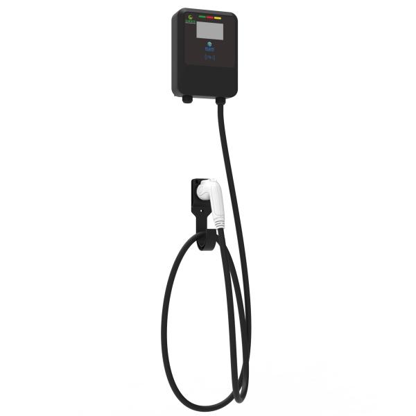 MCKEE 16A 32A Black Wall-Mounted / Column Electric Vehicle AC Charging Gun / Charging Pile