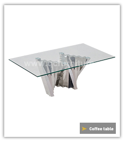 Modern 51kg SS Console Table 160cmx45cmx75cm Canada Style Glass top