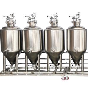 Polished Cooling Double Jacket Fermentation Tank 113 KG For Large-Scale