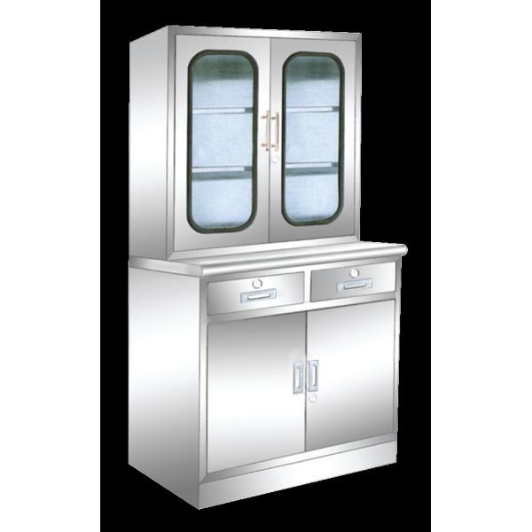 Buy Professional Stainless Steel Medical Cabinet , Glass Door Medicine Cabinet at wholesale prices