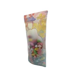 Classical Pattern Plastic Customized Printed Stand Up Pouches With Window And
