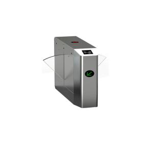 Double direction waist high turnstiles , clear acrylic automatic flap barrier