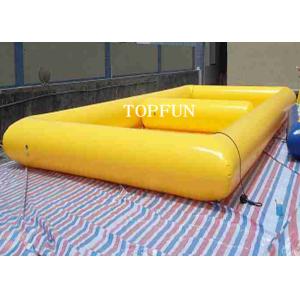 Quality Funny Yellow Double Pool Inflatable Swimming Pools PVC Tarpaulin CE Approval for sale